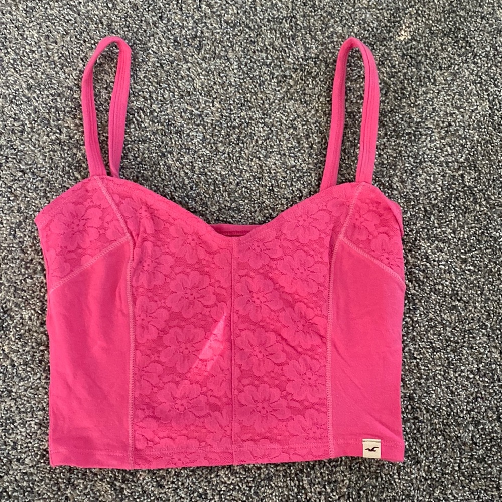 Hollister XS Pink Crop Too